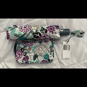 Vera Bradley umbrella and phone wallet